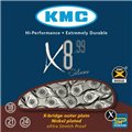 ŁAŃC.KMC X8/8-SPEED/114L/SREBRNY