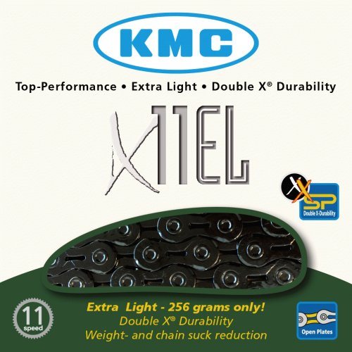 ŁAŃC.KMC X11EL/11-SPEED/CZARNY/118L