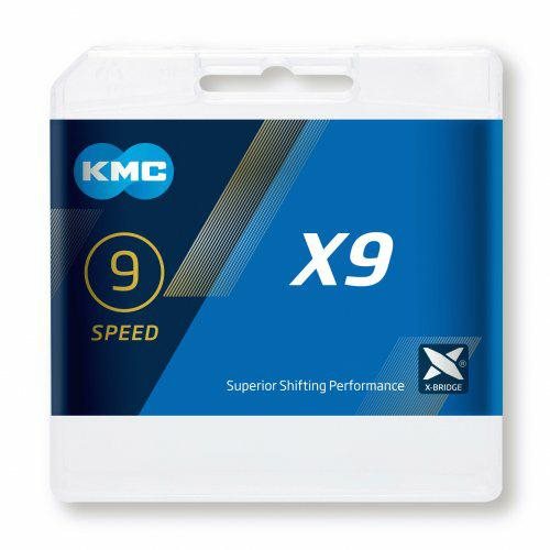 ŁAŃC.KMC X9/9-SPEED/TI-N/114L